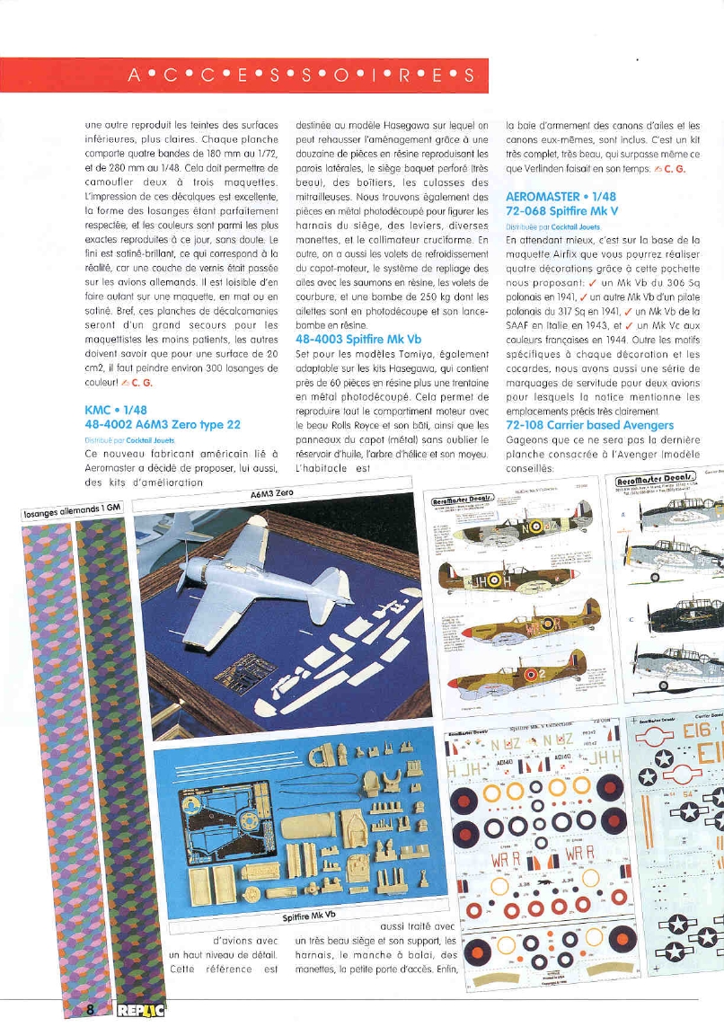 Replic 054 - P-51B Mustang, Defiant Mk I, Hurricane Mk Ib
